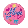 Pink Mom To Be Satin Button
