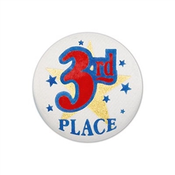 3rd Place Satin Button