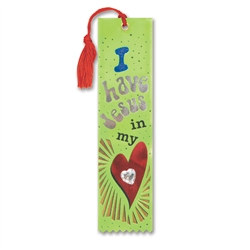 I Have Jesus In My Heart Jeweled Bookmark