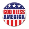 Show the world know your pride in your country with these classic "God Bless America" Buttons! These patriotic pins are a fun and colorful way to show your appreciation for America
Pins measure 2 inches in diameter and come one per package.