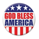 Show the world know your pride in your country with these classic "God Bless America" Buttons! These patriotic pins are a fun and colorful way to show your appreciation for America
Pins measure 2 inches in diameter and come one per package.