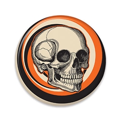 Vintage Halloween Skull Button