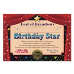 Birthday Star Award Certificates