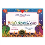 World's Greatest Lover Award Certificates