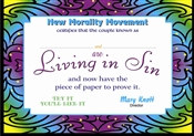 Living In Sin Certificate
