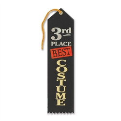 Best Costume 3rd Place Halloween Ribbon