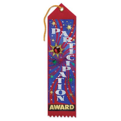 Participation Award Jeweled Ribbon