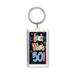 Look Who's 50! Key Chain