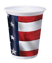 US Pride Plastic Cups (8/pkg)