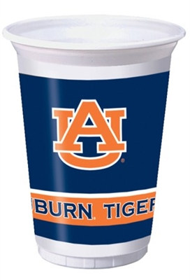 University of Auburn Plastic Cups (8/pkg)