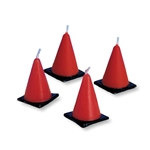 Construction Cones Candles (6/pkg)