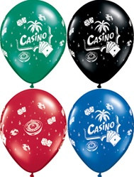 Assorted Vegas Casino Latex Balloon