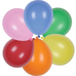 Assorted Latex Balloons (12/pkg)