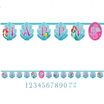 Little Mermaid Birthday Banner