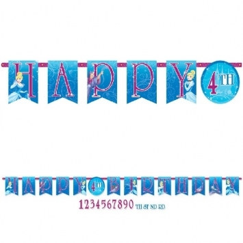 Cinderella Happy Birthday Banner