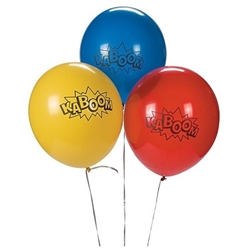 Superhero parties are always in style, and the little crime fighters in attendance will love these colorful, printed balloons!