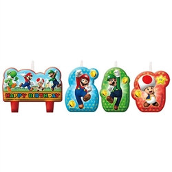 Super Mario Brothers Birthday Candle Set