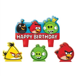 Angry Birds Birthday Candle Set