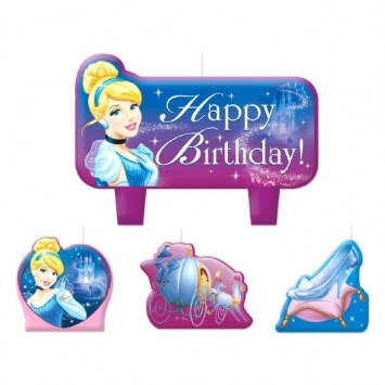 Cinderella Candle Set (4/pkg)