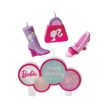 Barbie Candle Set (4/pkg)