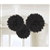 Jet Black Fluffy Tissue Decoration