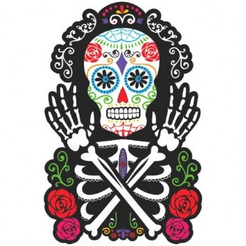 Day of the Dead Skeleton Cutout