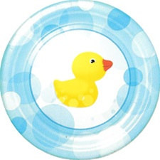 Splish Splash Rubber Duckie Lunch Plates (8/pkg)