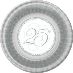 25th Anniversary Dessert Plates