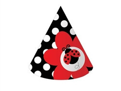 Ladybug Party Hats (8/pkg)