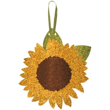 Glittered Sunflower Sign