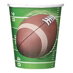 Football Spiral Hot/Cold Cups (8/pkg)