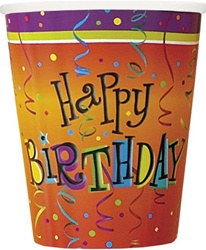 Lively Birthday Hot/Cold Cups (8/pkg)