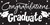 Black Congratulations Graduate Gigantic Sign