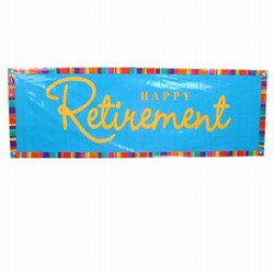 Happy Retirement Giant Party Banner