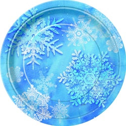 Snowflakes Dessert Plates (8/pkg)