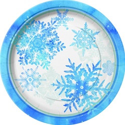 Snowflakes Luncheon Plates (8/pkg)