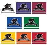 These colorful graduation invitations come in several different colors to co-ordinate with the graduate's school colors. 25 invitations with color matching envelopes are included in each package. Invitations measure 4 x 6.