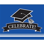 These blue graduation invitations will co-ordinate with the graduate's school colors. 25 invitations with color matching envelopes are included in each package. Invitations measure 4 x 6.