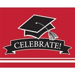 These red graduation invitations will co-ordinate with the graduate's school colors. 25 invitations with color matching envelopes are included in each package. Invitations measure 4 x 6.