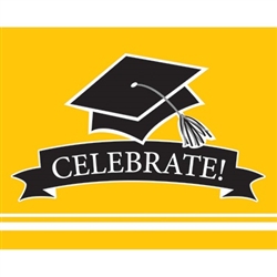 Theseyellow graduation invitations will co-ordinate with the graduate's school colors. 25 invitations with color matching envelopes are included in each package. Invitations measure 4 x 6.