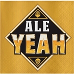 The Ale Yeah Beverage Napkins will protect your tables from water marks. Each 2-ply paper napkin is printed with the phrase Ale Yeah. Perfect for beer tastings, Oktobefest, or backyard barbecues. 16 beverage napkins per package.