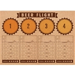 the Beer Flight Tasting Placemats are a great table accessory for your next beer tasting party! Printed areas for 4 different beers, and their corresponding tasting notes. Economical and disposable. 24 placemats per package. Printed one side.