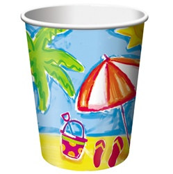 Beach Party Hot/Cold Cups (8/pkg)