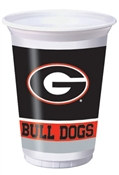 University of Georgia Plastic Cups (8/pkg)