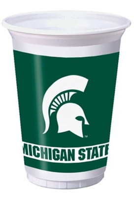 Michigan State University Plastic Cups (8/pkg)