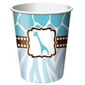 Blue Baby Safari Shower Hot/Cold Cups (8/pkg)