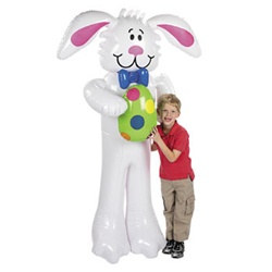 Jumbo Inflatable Easter Bunny, 71 inches