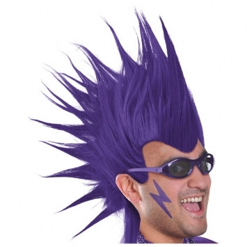 Purple Mohawk Wig