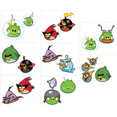 Angry Birds Tattoos (16/pkg)