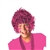 Pink Pom Pom Tinsel Wig